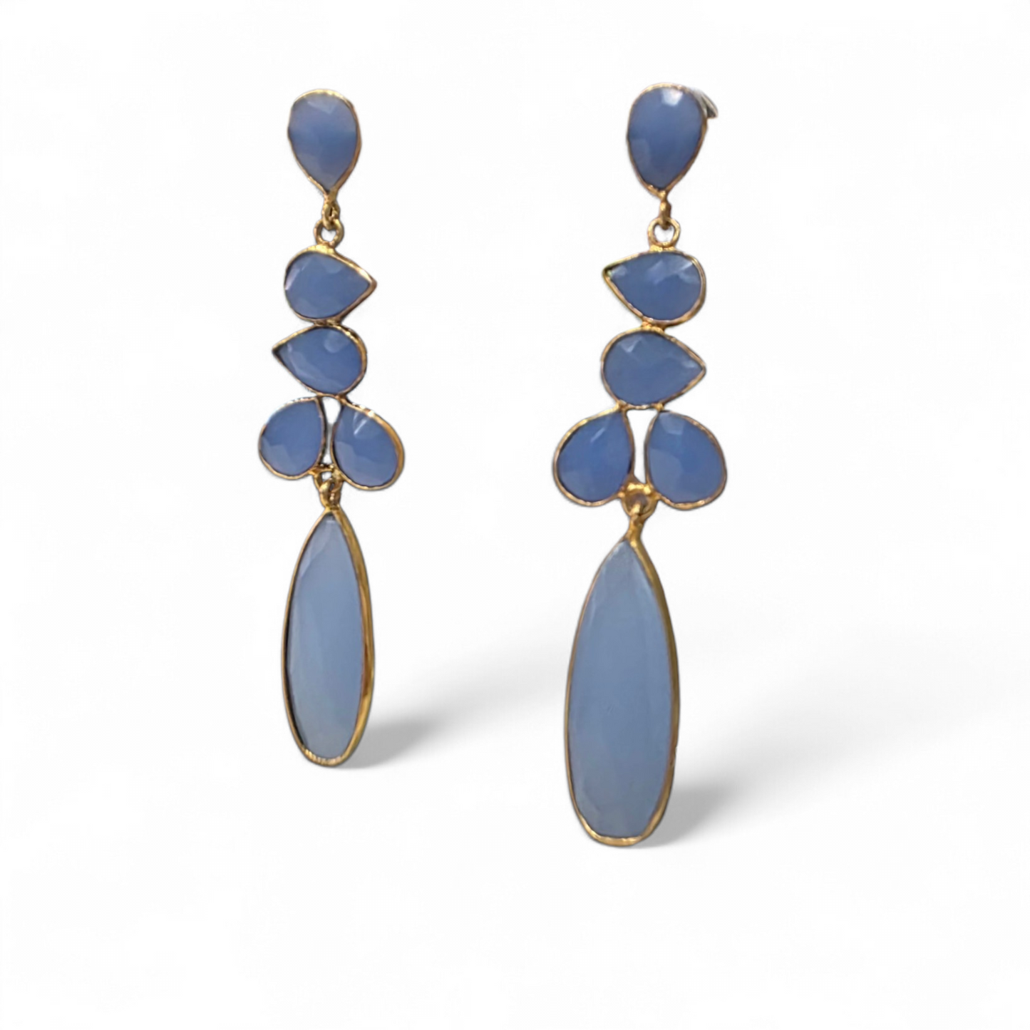 Pendientes Racimo Calcedonia