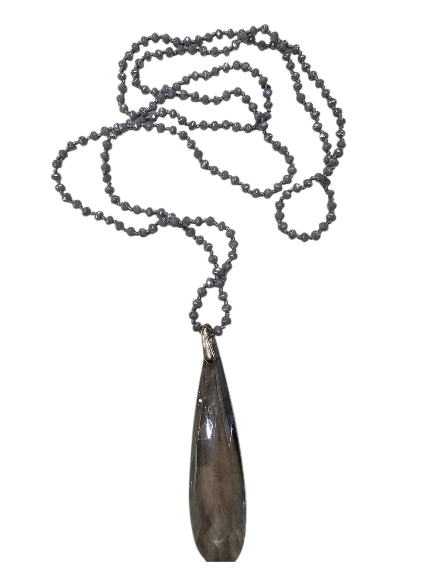 Collar Gris Lágrima