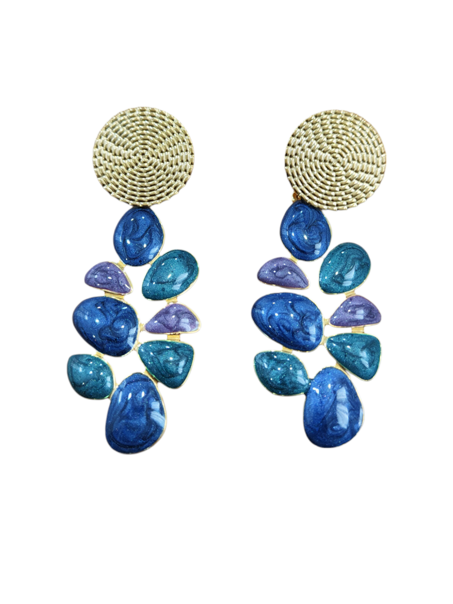 Pendientes Océano Espiral