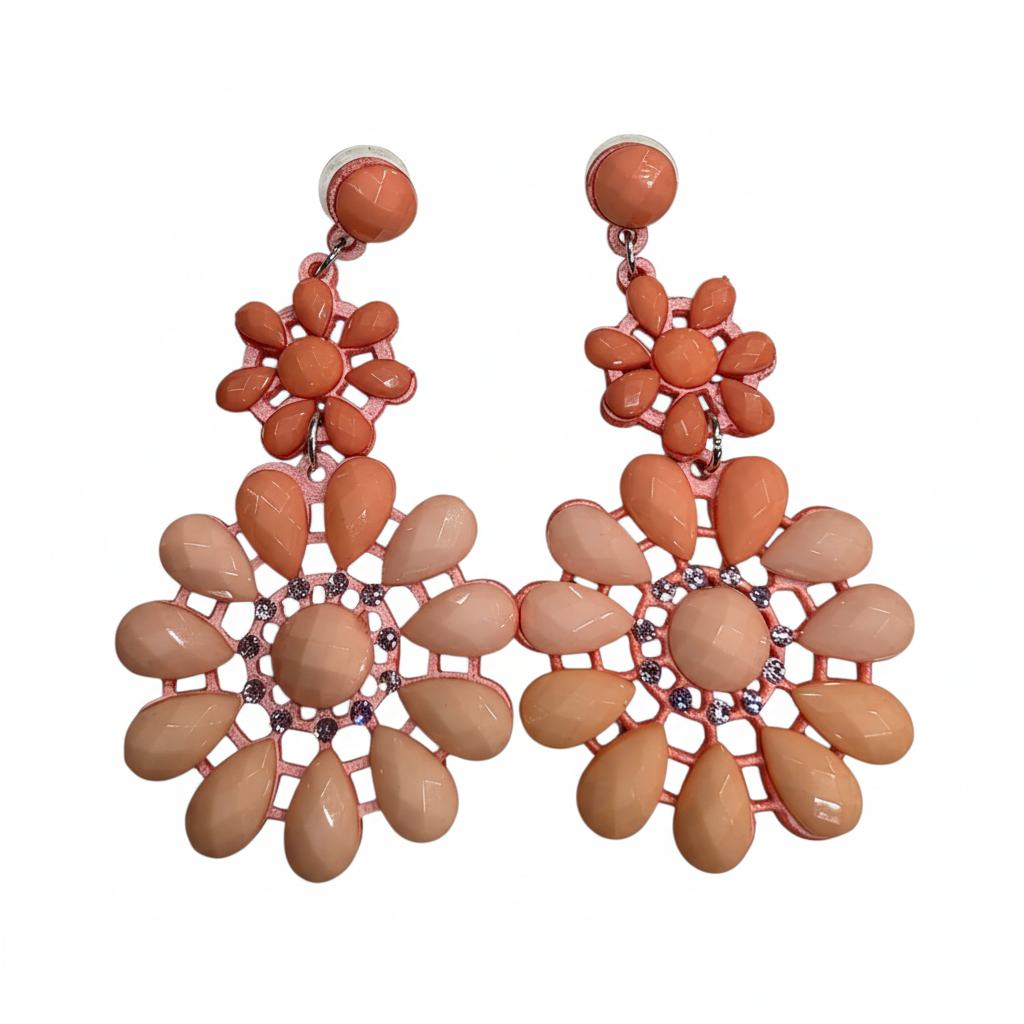 Pendientes Corallo con diseño de mandala - Detalle
