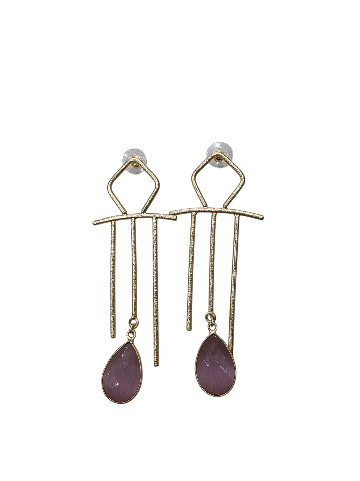 Pendientes Ankh Rosa