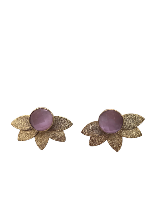 Pendientes Loto Rosa