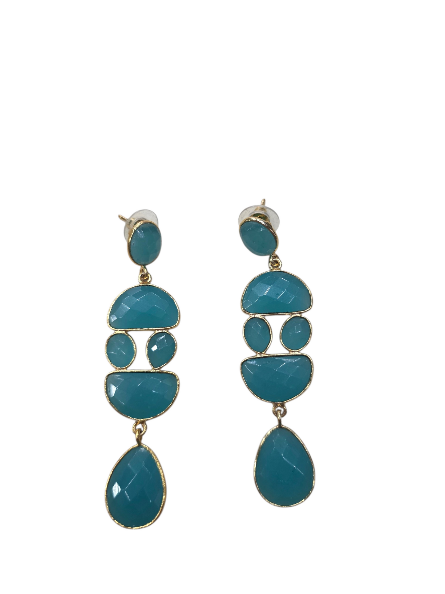 Pendientes Mosaico Amazonita