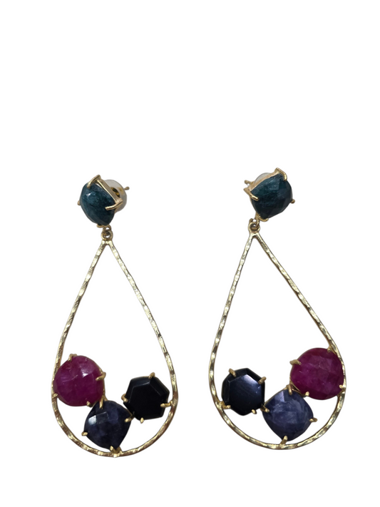 Pendientes Gota Noche