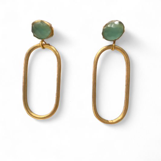 Pendientes Aro Aventurina