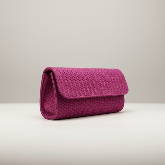 Cartera de Piel Trenzada Buganvilla