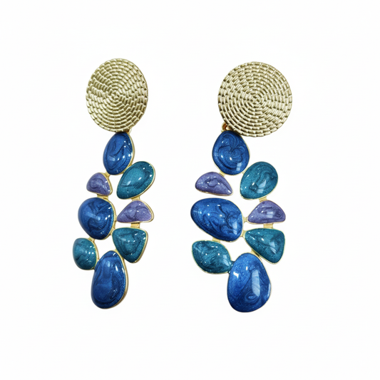 Pendientes Océano Espiral
