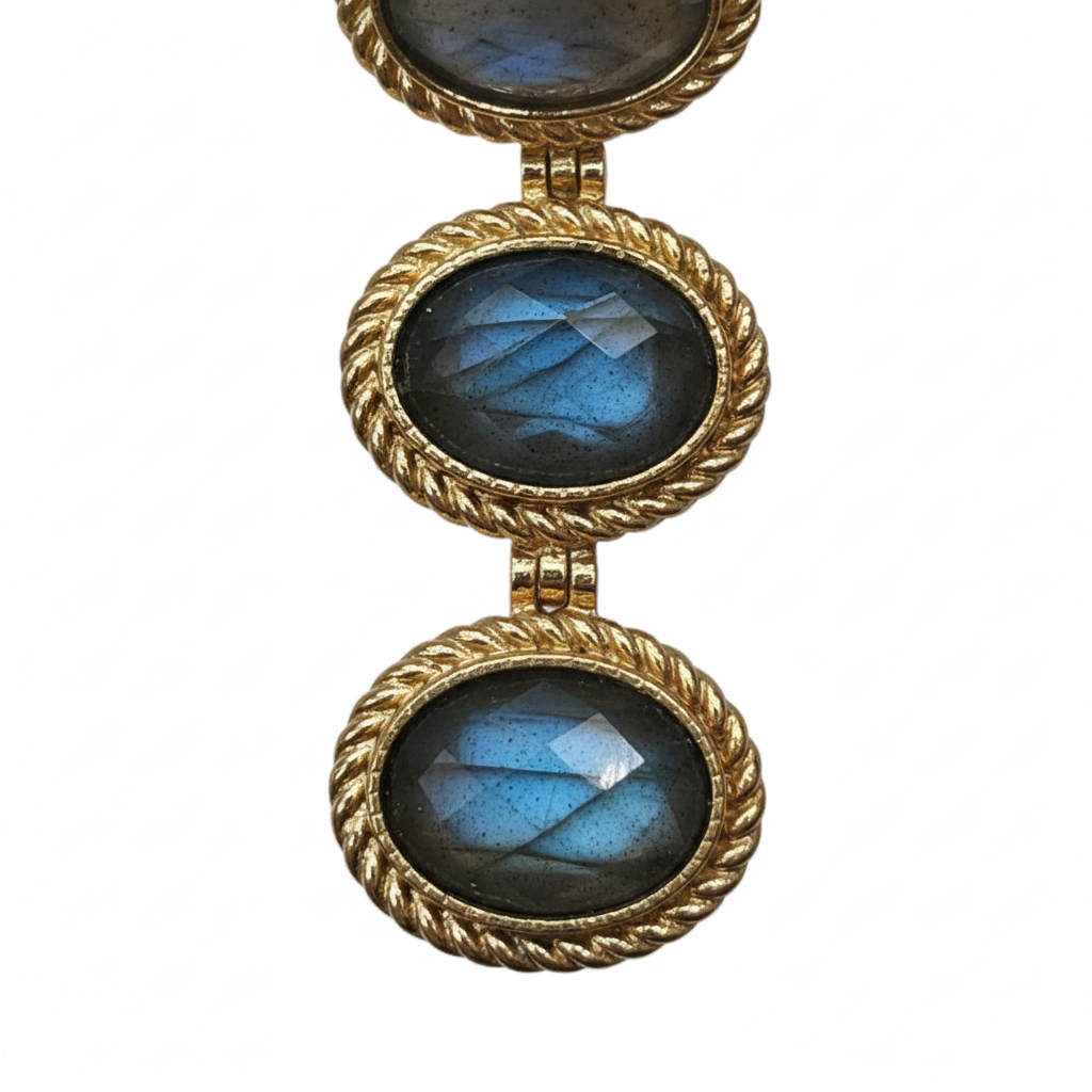 Pendientes Aurora con labradorita - Detalle