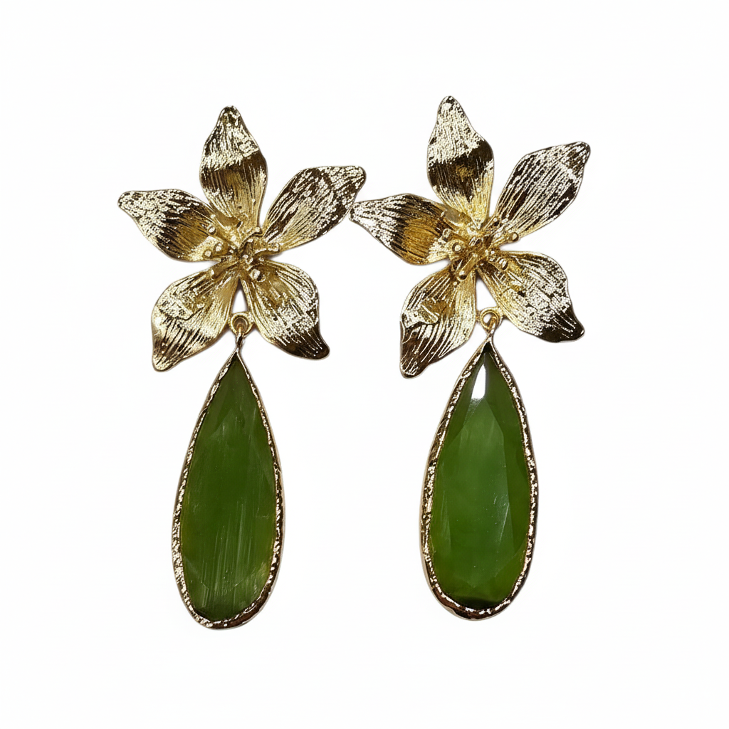 Pendientes Orquídea