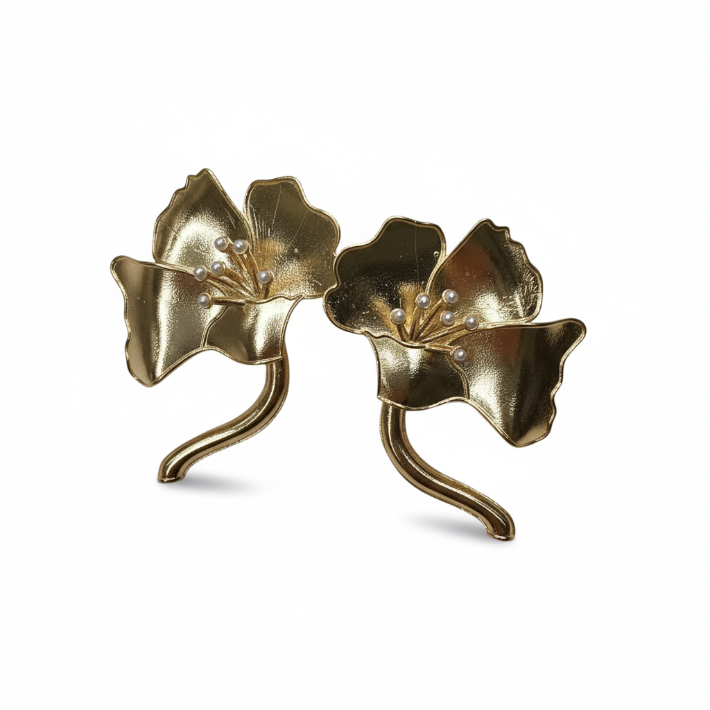 Pendientes Ivy hoja de hiedra - Vista tres cuartos