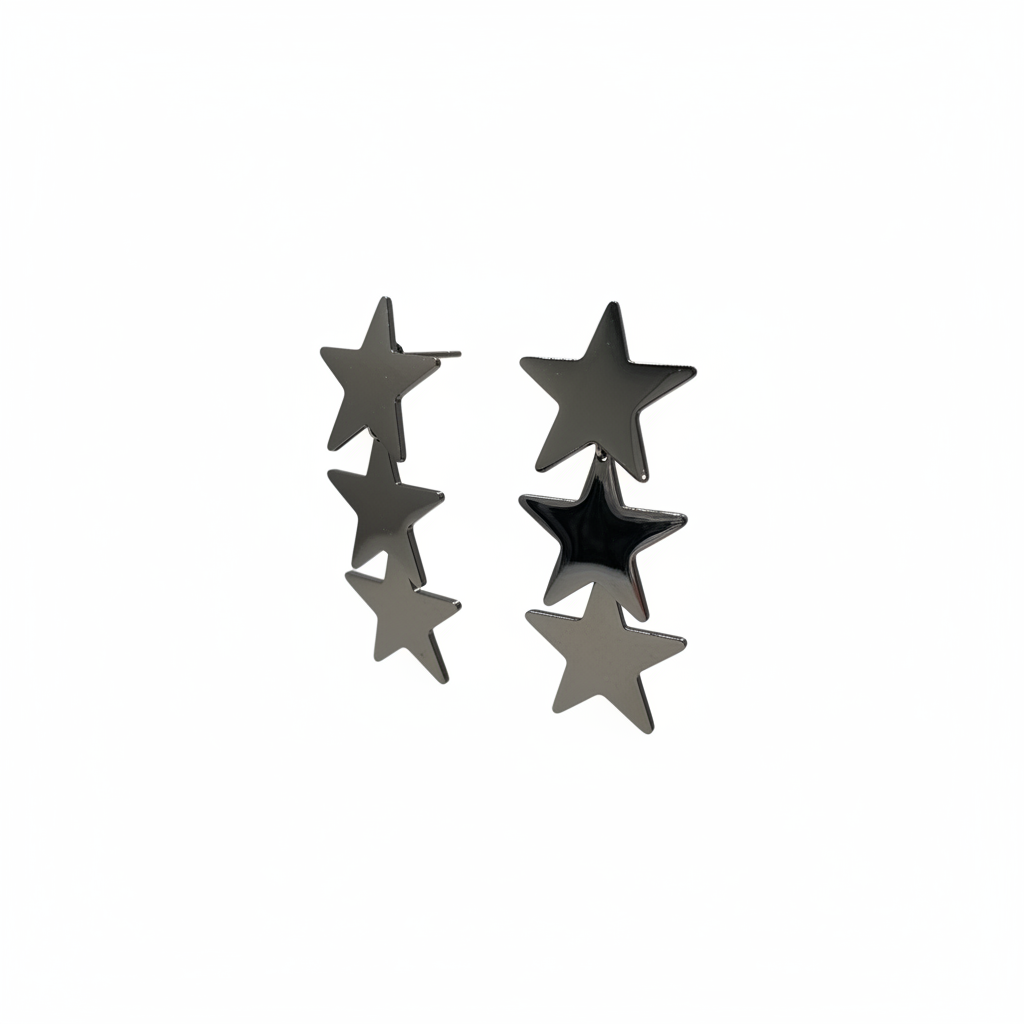 Pendientes Stelle Nere - vista lateral 2