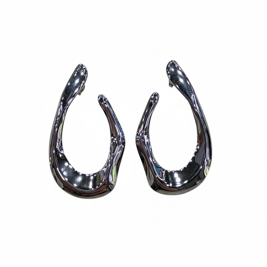 Pendientes Allegra Plata - Vista frontal