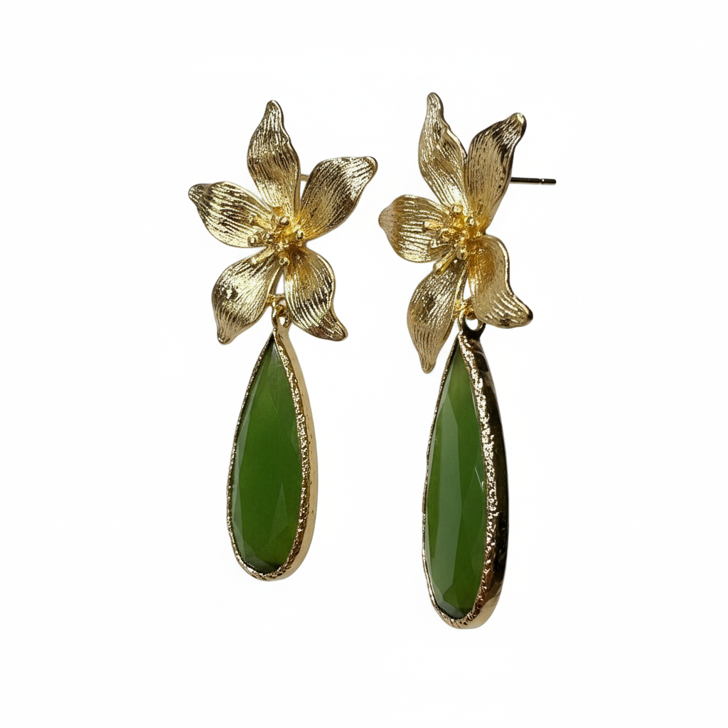 Pendientes Orquídea