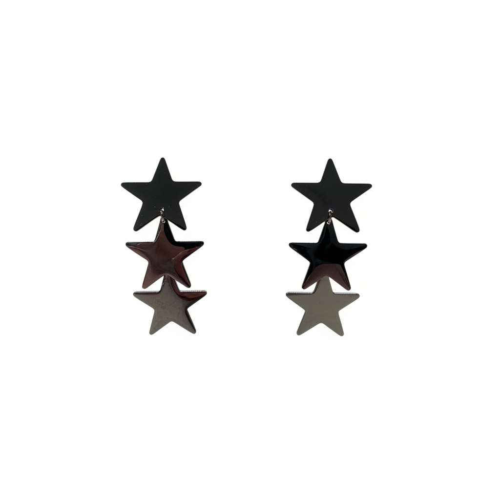 Pendientes Stelle Nere - vista frontal 2
