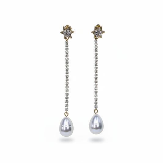Pendientes Diana Dorados - Vista frontal