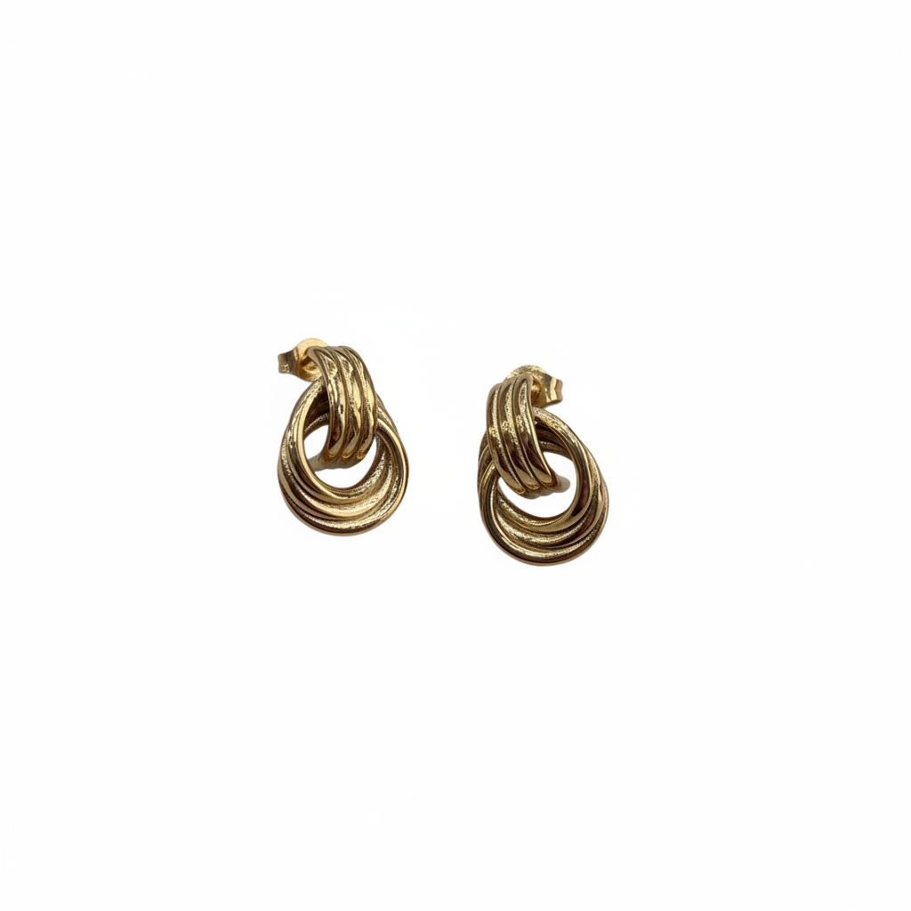 Pendientes Intreccio Dorato - ángulo 45º
