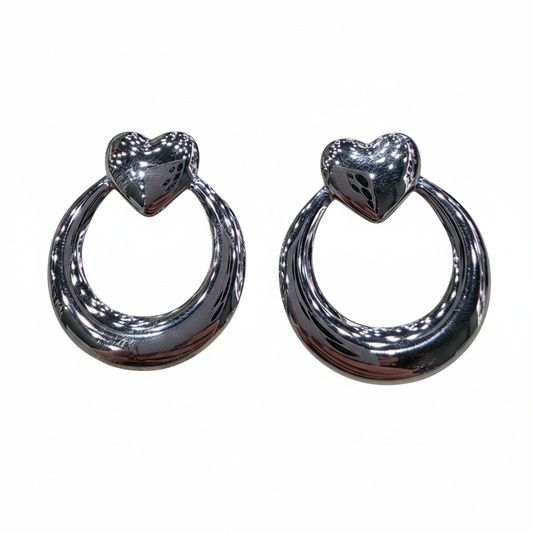 Pendientes Amore Plata - Vista frontal
