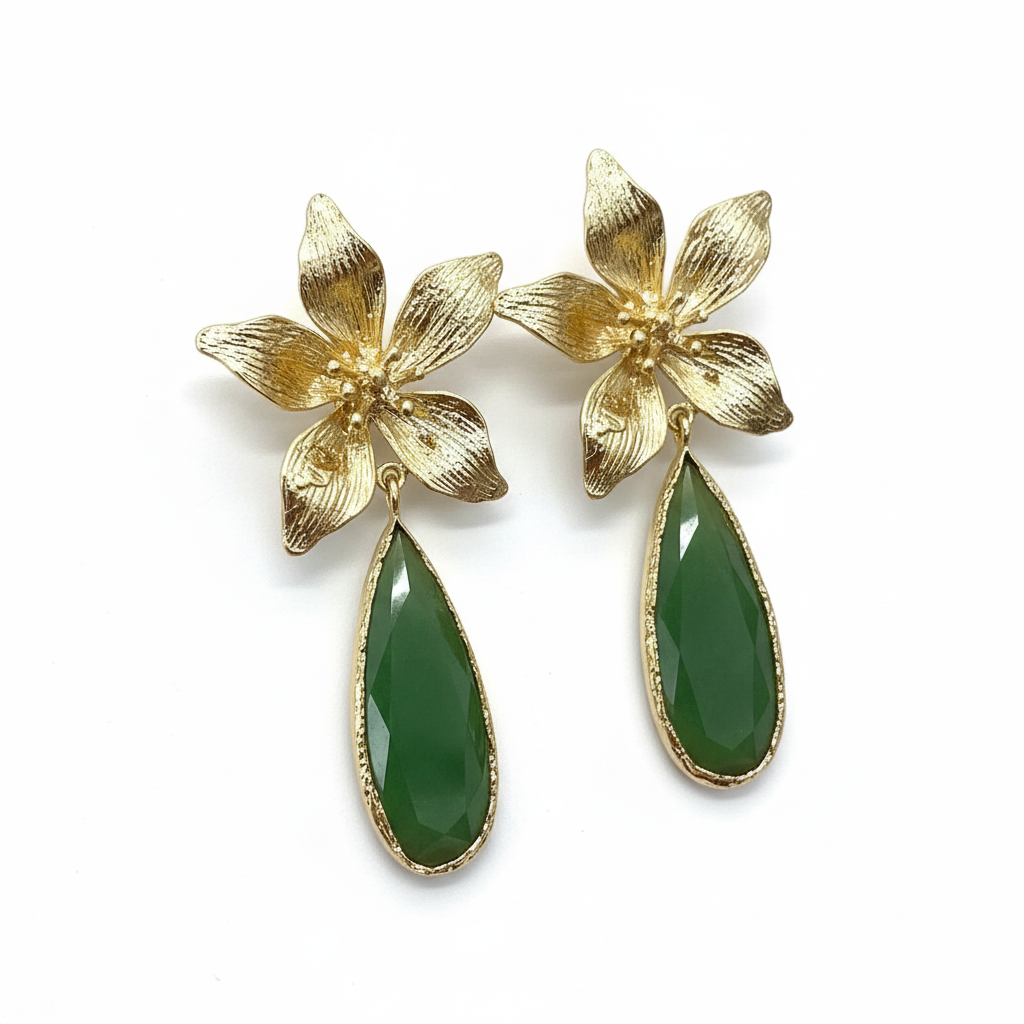 Pendientes Orquídea